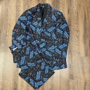 Carolina Panthers Suit Jacket Blazer & Pants Mens S Football NFL Team Apparel